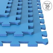Stalwart 64-Square-Ft Non-Toxic Foam Interlocking Flooring, 16-Tile