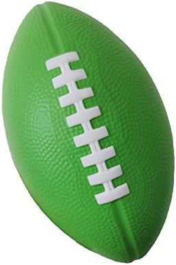 Foam Football - 7.25" Easy Grip Small Football for Kids - Kids Football Youth Size - Quality Soft Foam Toddler Footballs Green Green