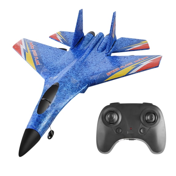 Foam Glider RC Airplane, LED Light Remote Control Aircraft, Stunt Drone, 300m Range, Auto Stabilization System