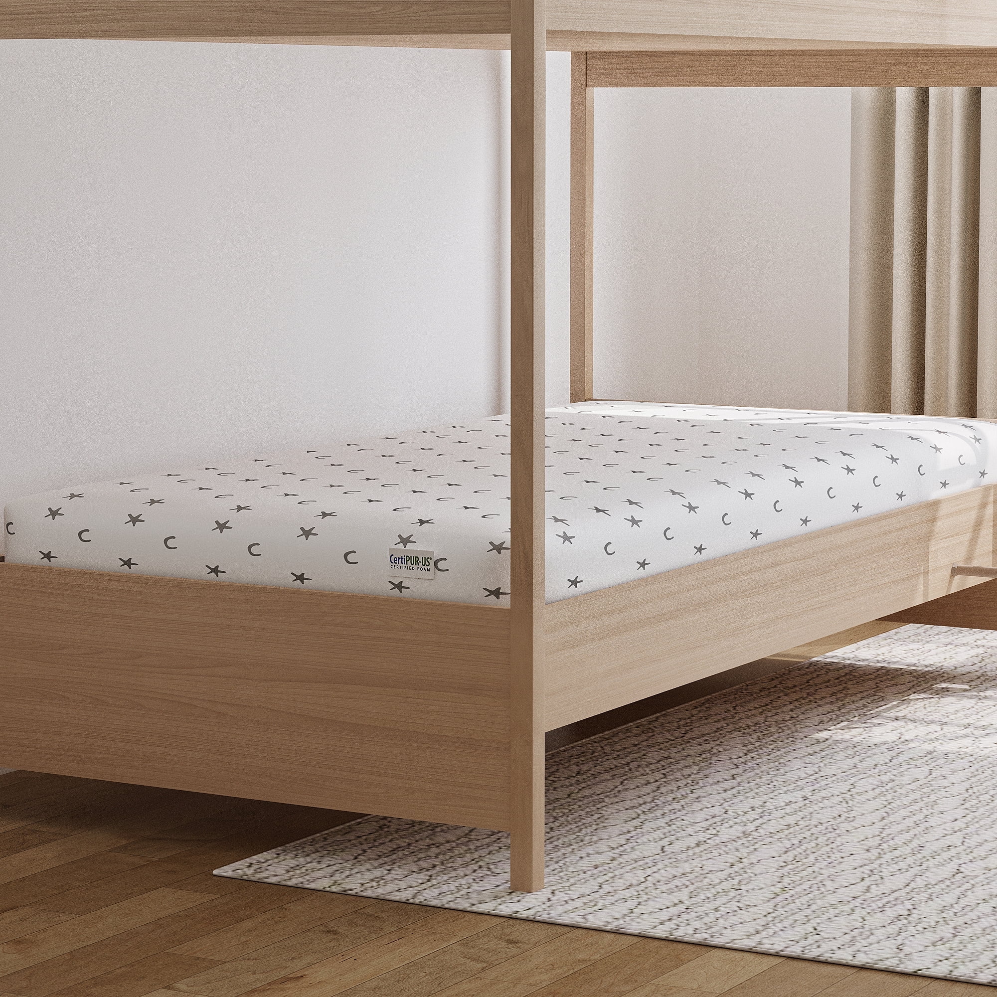 Brookshire Rest 5 Inch Twin Mattress for Bunk Beds, Trundle Mattress with Zipper Cover