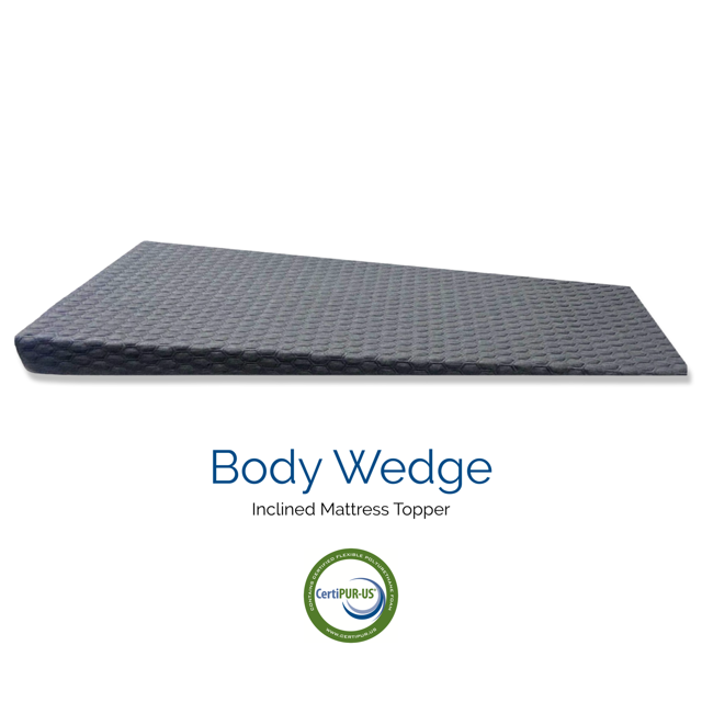 Foam Global, Bed Wedge Mattress Topper 4inch Incline (HALF QUEEN