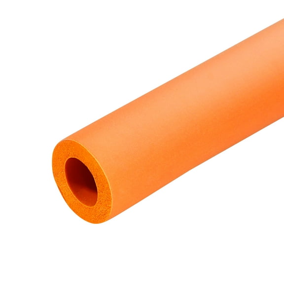 Foam Grip Tubing Handle Grips 12mm(1/2") ID 22mm(7/8") OD 6.6ft Orange for Utensils, Fitness, Tools Handle