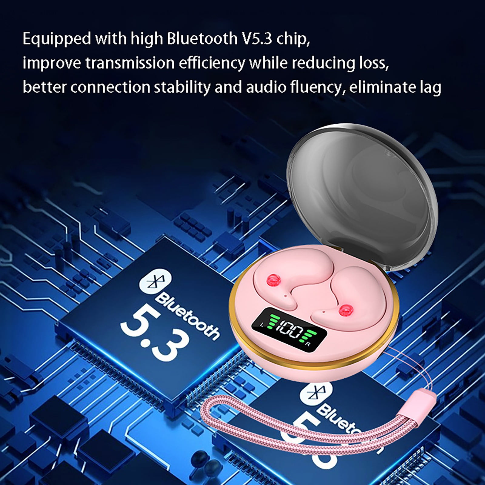 Foam Headphones Wireless Earbuds for Android Noise Canceling Unplug And