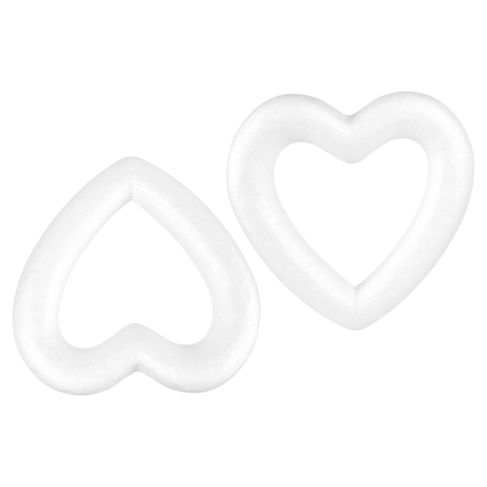 Foam Hearts - Hollow Shapes Wreath Crafts Ball Love Shaped