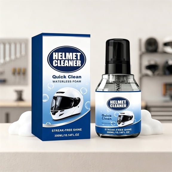 Foam Helmet Cleaner Spray for Motorcycle Helmets, Stain Remover And Maintenance Care for Helmet Exterior