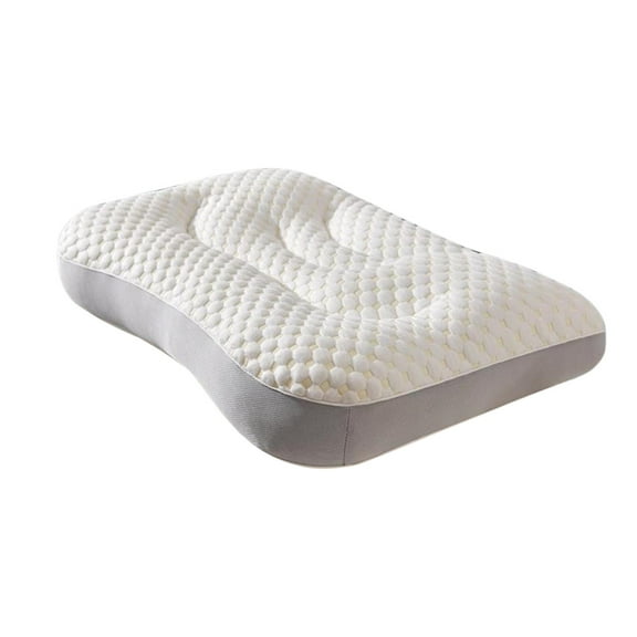 Foam Ice Feeling Pillow With Knitted Cover Natural Recycled Fiber Filling Breathable Support For Side Back Stomach Sleepers 22.52X11.89X2.75In 1.43Lb