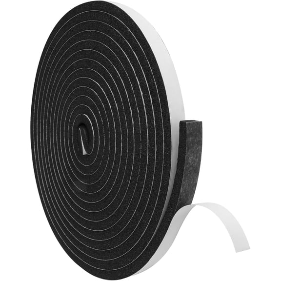 Foam Insulation Tape, 1/2In x 1/4In x16.5Ft Weather Stripping Door Seal Strip for Doors and Windows,Sliding Doors, Soundproofing Door Seal,Weatherstrip,Air Conditioning Seal Strip