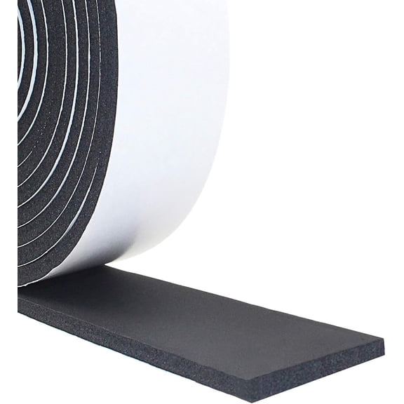 Foam Insulation Tape, 2In x 1/8In x 13Ft Weather Stripping Door Seal Strip for Doors and Windows,Sliding Door, Soundproofing Door Seal,Weatherstrip,Air Conditioning Seal Strip
