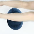 thumbnail image 1 of Rkxzt Travel Pillows Pillow Memory Foam Knee Pillow Ergonomic Side Sleeper Leg Pillow for Sciatica Spine Alignment and Joint Relief Navy cotton, 1 of 8