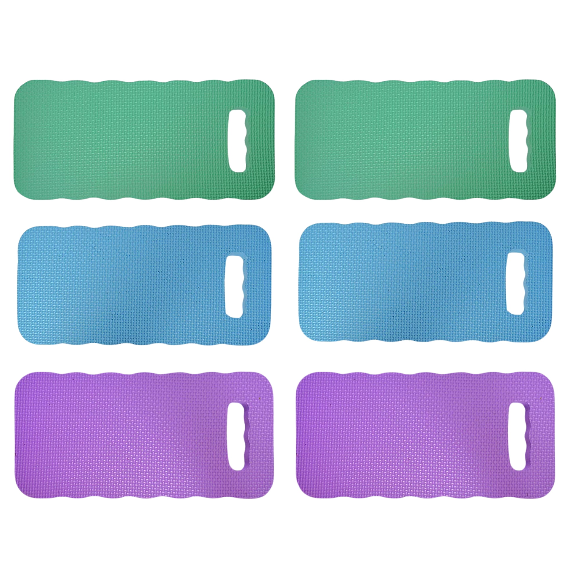 Foam Kneeling Pads Set of 6 Blue Gray Purple Waterproof Multipurpose Knee Pad for Home Gardening Bath Yoga Praying Camping Exercise Work Classroom Seat Cushion Indoor Outdoor Use (Color Varies)