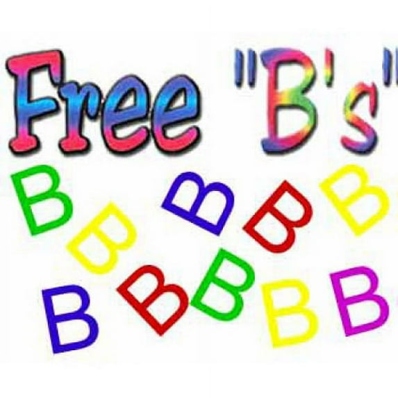 Foam Letters - Free B's (48/bag)