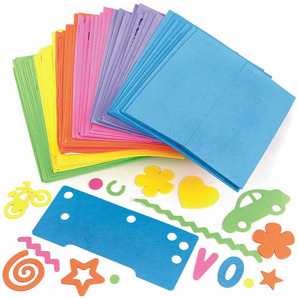 Foam Letters and Shapes, 96pk