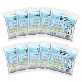 Foam Machine Solution - Powder Pack of 10 for 1000+ gallons of Foam Solution - most concentrated available - Works in Foam Bubble Machines, Foam Party Machines and Foam Machines for Parties