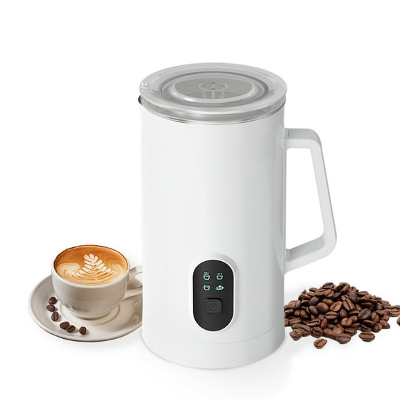 Foam Maker,Steel Steamer Cappuccinos 4-in-1 Operation 4 In Steel Maker Coffee 1 Non Slip And Cold Silent In 1 Non 400w 580ml/19.61oz 4 In 1 Stainless Steel Cold Silent Operation Lanru Non-slip