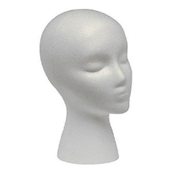 Foam Mannequin Head, 2 Sizes, Stable Base, Lightweight, for Wig,Hat Display,Beauty Training
