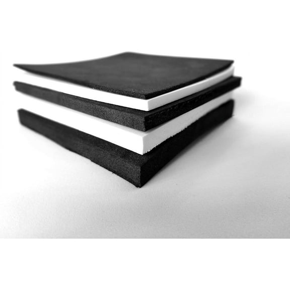 Foam Mart L200 EVA Foam Sheet 1/2" x 48" x 72" - Black High Density Cosplay Foam, Craft Foam Sheet, Closed Cell EVA Foam for DIY, Armor, Foam Padding, Marine, Insulation & Gym Mats