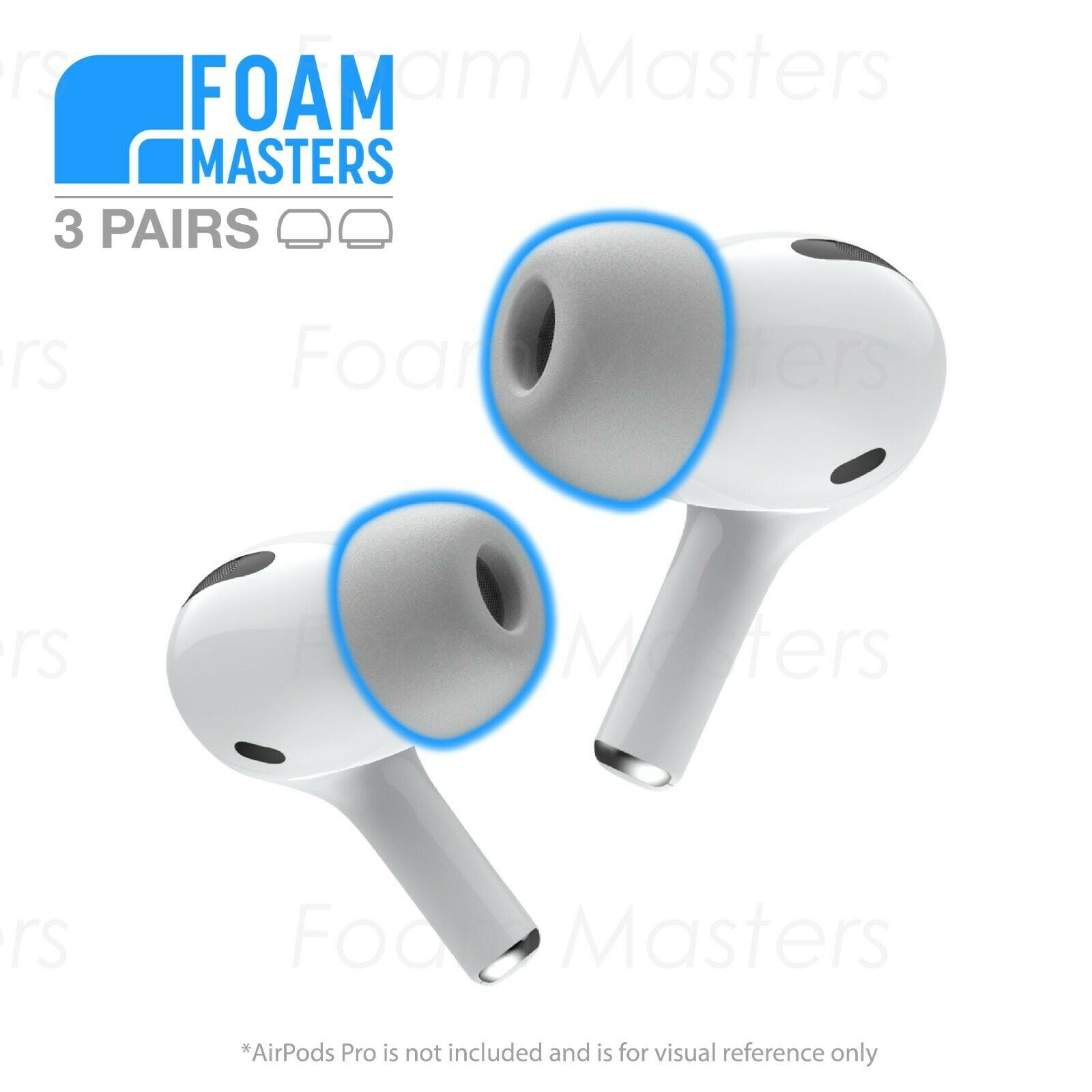 Foam Masters Memory Foam Ear Tips for AirPods Pro