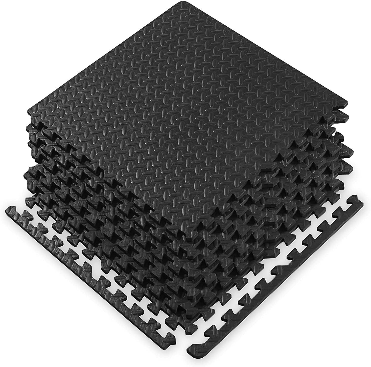 Walmart EVA Foam Interlocking Thick Gym Workout Mat for Home Yoga Camping Kids Babies Playroom Walmart
