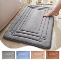 Foam Mat, Washable Rugs for Kitchen, Non-Slip Bathroom Mats, Absorbent Floor Mats for Bathroom, Mats for Kitchen Floor, Kitchen Rugs Non-Slip Washable, Kitchen Mats Cushioned , UKHBMC | Blue