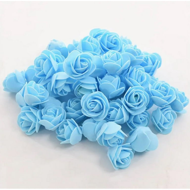 Foam Mini Roses Flower for Hair Tiaras, Home Decor, DIY Craft (200