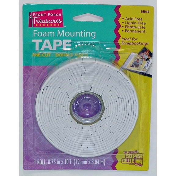 Simyoung Foam Mounting Tape, Double Sided, 3/4" X 10FT, Acid Free, Photo-Safe