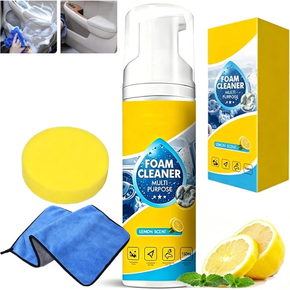 Foam No Wash Cleaner, 4-In-1 Multi Foam Cleaner, All Purpose Cleaning Spray