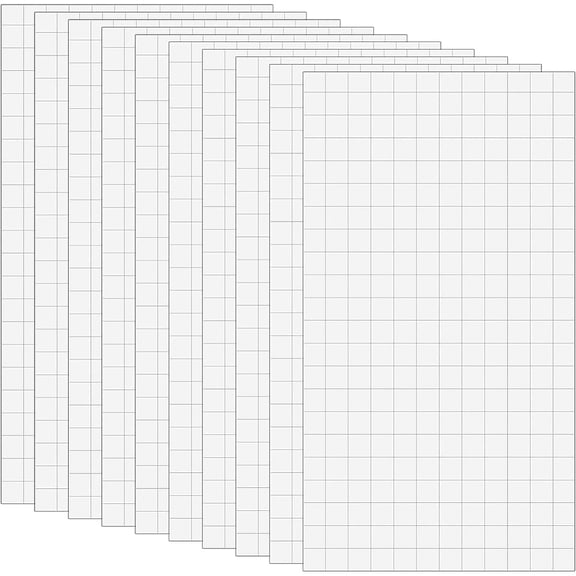 Foam Pad Stickers with Adhesive Back for Anti Slip Accessories Rectangle White 6x6mm 264pcs/sheet