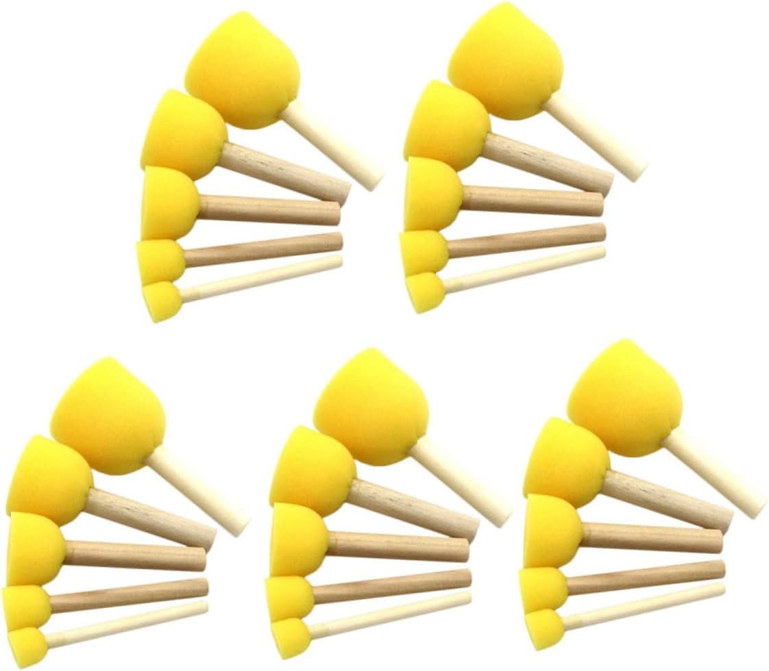 Foam Paint Brush 5 Sets Sponge Stamp Stamps for DIY Kits Suit for Paint