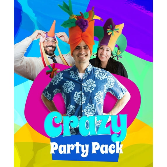 Foam Party Hats Crazy Party Hats Pack (20 Hats & 20 Headbands) - Party Favors - Party Supplies - Novelty Hat - Wedding Hats