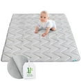 thumbnail image 1 of Foam Play Mat, 50x50 Play Mat for Playpen, Muslin Baby & Kids Play Mat, Mat for Baby to Play on Floor, Toddler Play Mat Fits for LIAMST & TODALE 50x50 Playpen, Non Slip Cushioned Crawling Mat, Grey, 1 of 7