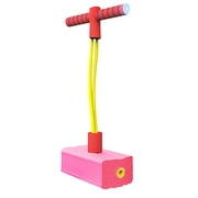 Mortilo Education Foam Pogo Stick Jumper For Indoor Outdoor Fun Sports Fitness Toddler Boys children toys Pink ,Gift,on Clearance