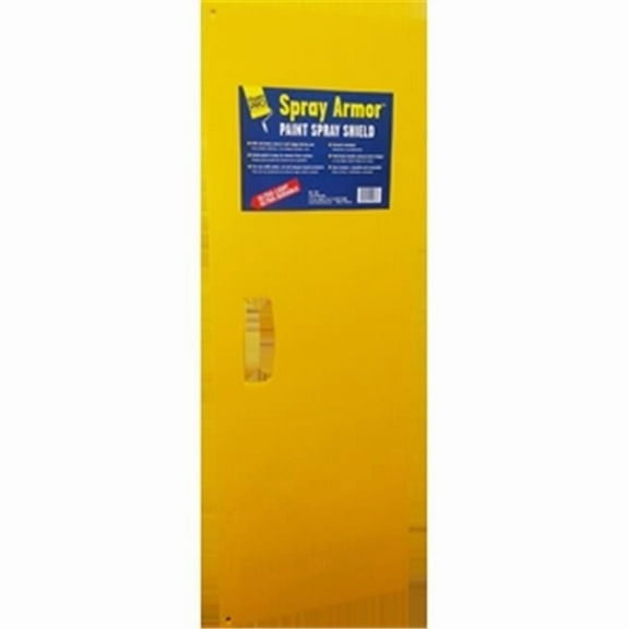 Foam Pro Spray Armor 12 in. W X 40 in. L Yellow Plastic Paint Spray Shield
