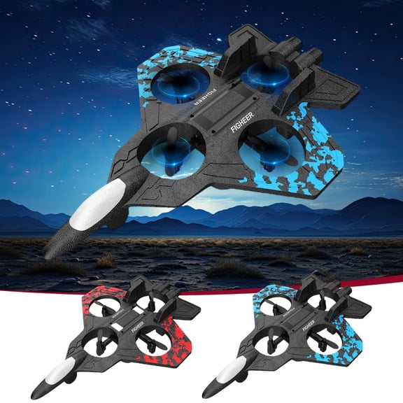 Foam Remote Control Aircraft - Lightweight Crash-Resistant Long Endurance Four-Axis UAV, Thrilling Durable Outdoor Flying Toy for Adults, Valentine's Day & Easter Outdoor Adventure Gadget, Blue