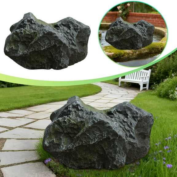 Foam Rock Cover for Courtyard Well and Outdoor Garden Decorative Stone Design