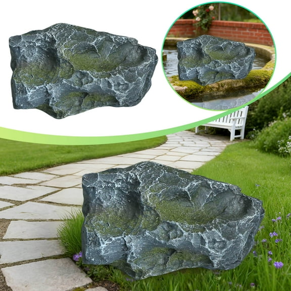 Foam Rock Cover for Courtyard Well and Outdoor Garden Decorative Stone Design