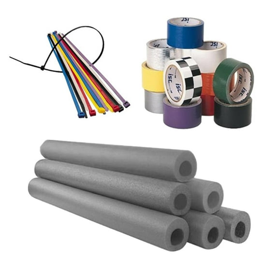Foam Roll Bar / Cage Padding Installation Kit, Black