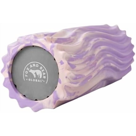 Foam Roller 13 Deep Tissue Muscle Roller, Pain Relief for Back, Legs, Physical Therapy, Yoga, Muscle Recovery, Wave Foam Roller (Light Purple/Ivory)$$Sport & Recreation Other