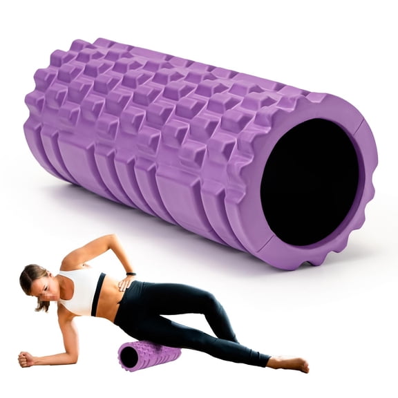 Foam Roller High Density 13" Exercise Roller for Deep Tissue Muscle Massage, Muscle Massage and Myofascial Trigger Point Release, Relieves Muscle Pain, Improves Mobility (Orange)