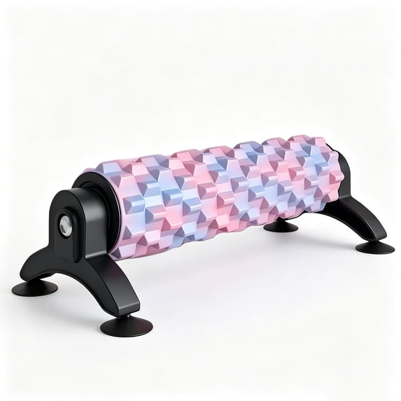 Foam Roller- Medium Density Deep Tissue Massager for Muscle Massage and Myofascial Trigger Point Release Suction Cup Solid Foam Shaft