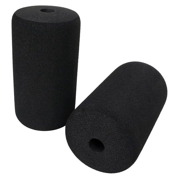 Foam Rollers 8 Inch x 4 Inch - High Density Round Foam Rollers for Physical Therapy, Pilates, Yoga, Back & Muscle Recovery - 23mm Center Hole (2 Pack)