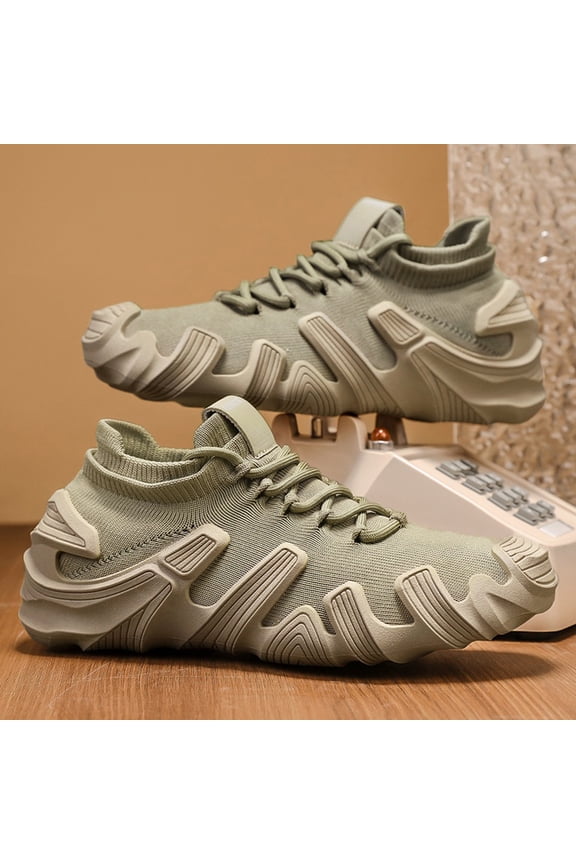 Foam Runner Shoes - Lightweight EVA Sole - Fabric Upper - Men's Breathable Running Shoes - Low-Top Lace-Up Design for Gym, Jogging & Casual Wear - All-Season Comfort (Black)