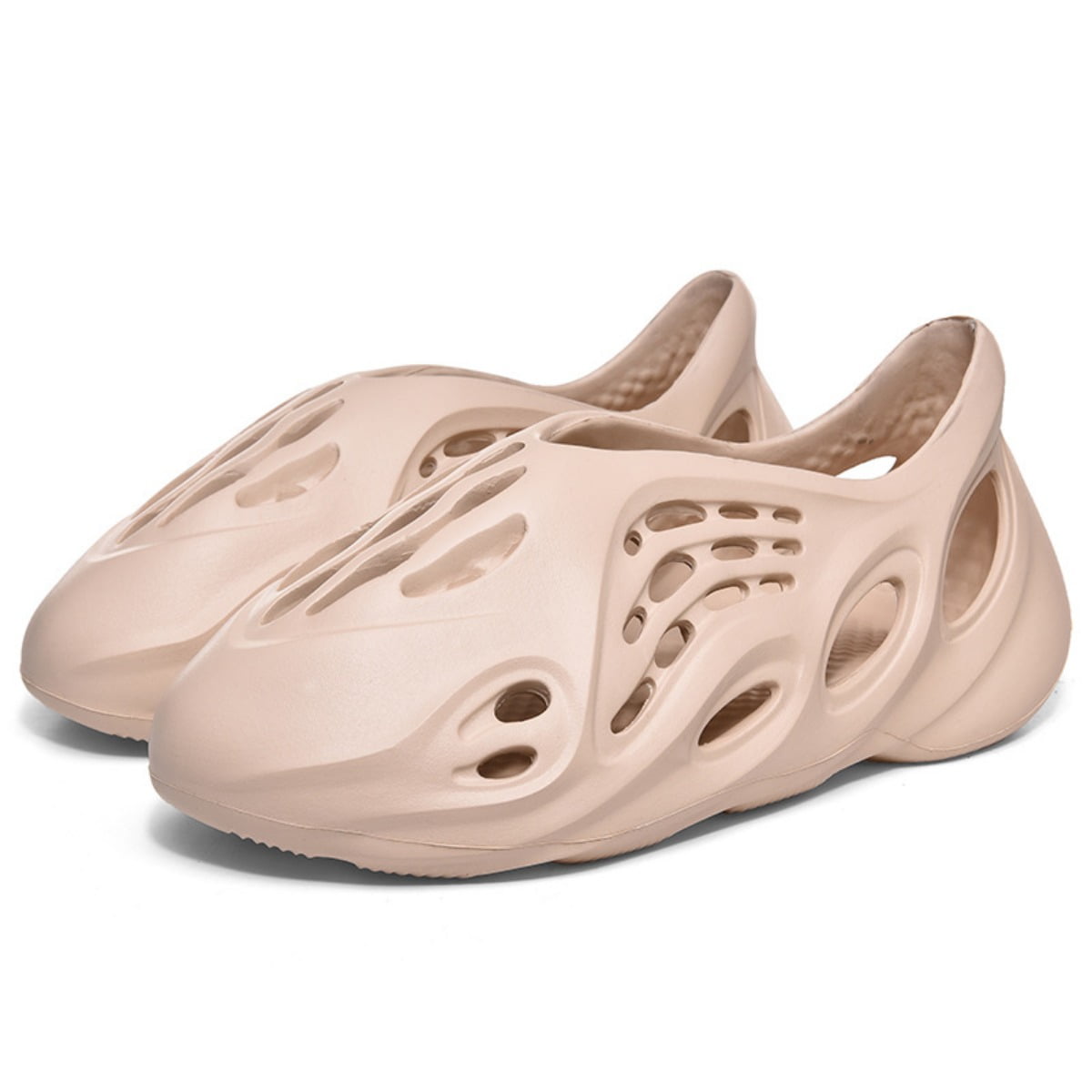  Foam Runner Shoes, Unisex Foam Runner Sneakers Pillow Cloud  Shoes Non-Slip Lightweight Breathable Soft Fashion Sandals,Black,4.5/3.5