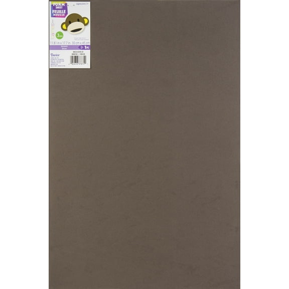 Foam Sheet 12"X18" 3mm-Brown, Pk 10, Darice