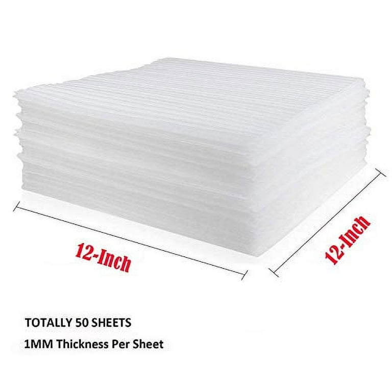 Foam Sheets 12? x 12?, Acrux7 Dish Packaging Foam Protectors 50 Pack, Soft  Cushion Foam Sheet for Glass & China Dishes, Cups, Bowls, Plates, Spoon
