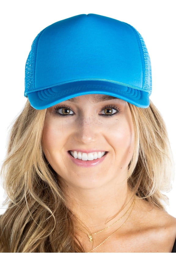 Foam Snapback Trucker Hat - Aqua