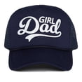 thumbnail image 1 of Foam Snapback Trucker Hat - Girl Dad (Navy), 1 of 1