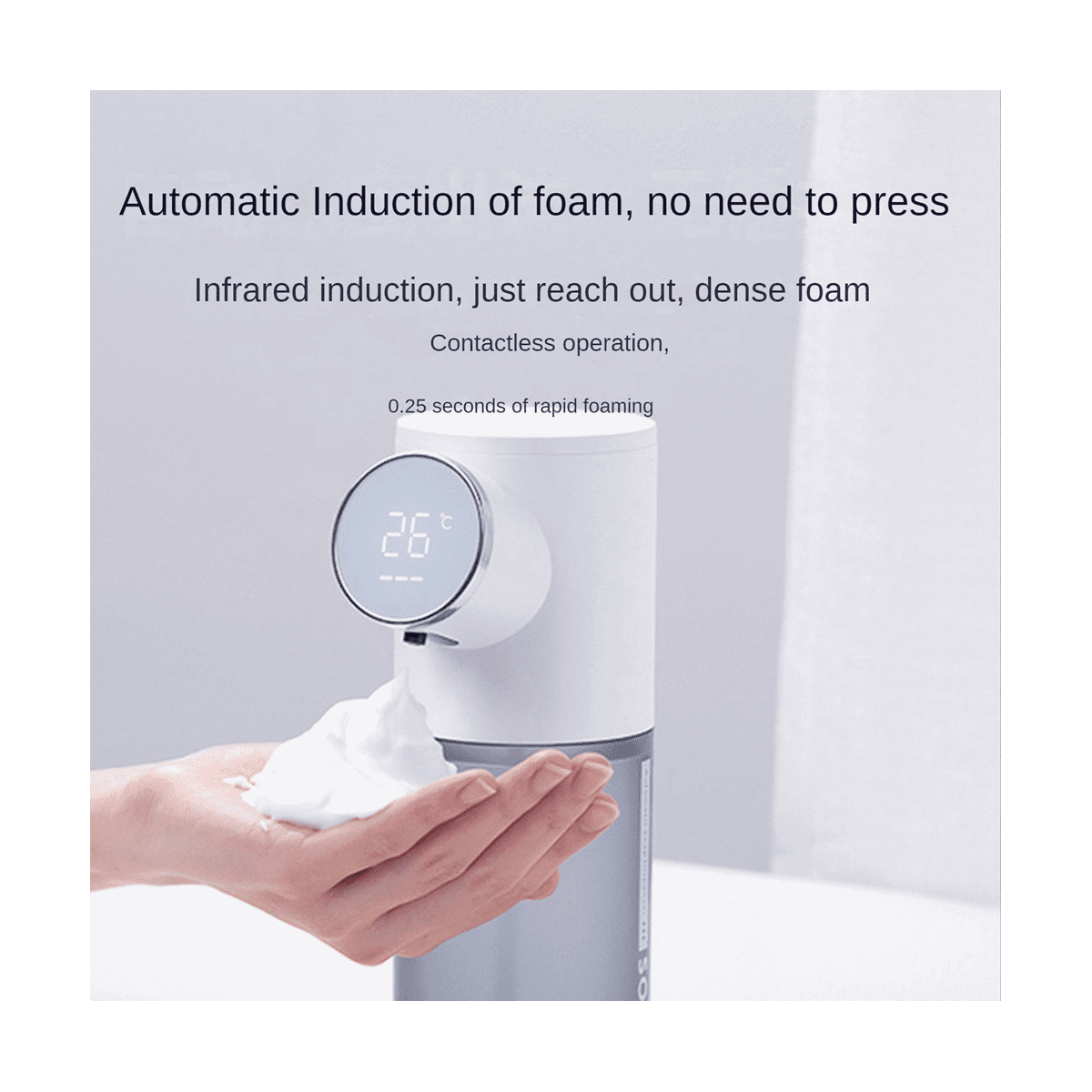 Foam Soap Dispenser Automatic Recharge 320Ml Liquid Soap Dispenser