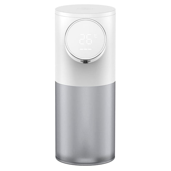 Foam Soap Dispenser Automatic Recharge 320Ml Liquid Soap Dispenser Digital Display Foam Hand Dispenser White
