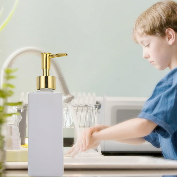 Foam Soap Dispenser under$5! kkbbma Glass Foaming Soap Dispenser Pump Bottle, Refillable Hand Soap Dispenser for Bathroom Kitchen, 350ml Modern Design