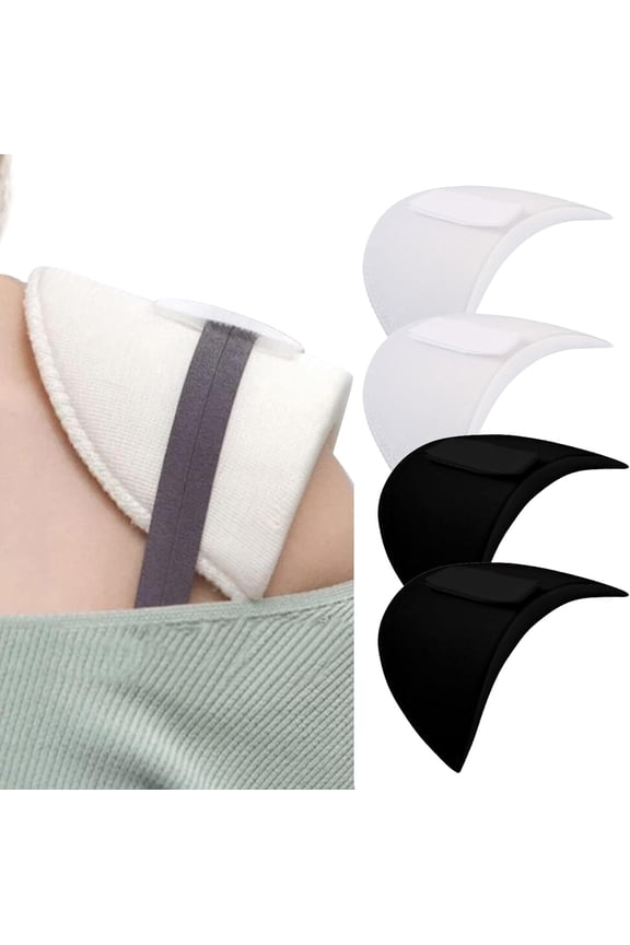 Foam Sponge Shoulder Pads for Women Clothing, Bra Strap Cushion, 2 Pairs